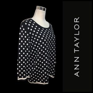 Ann Taylor Polka Dot Sweater
